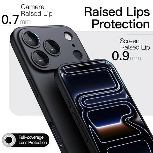 For iPhone 16 15 14 17 Pro Max 13 12 Slim Matte Hard Ultra-thin Phone Case Cover