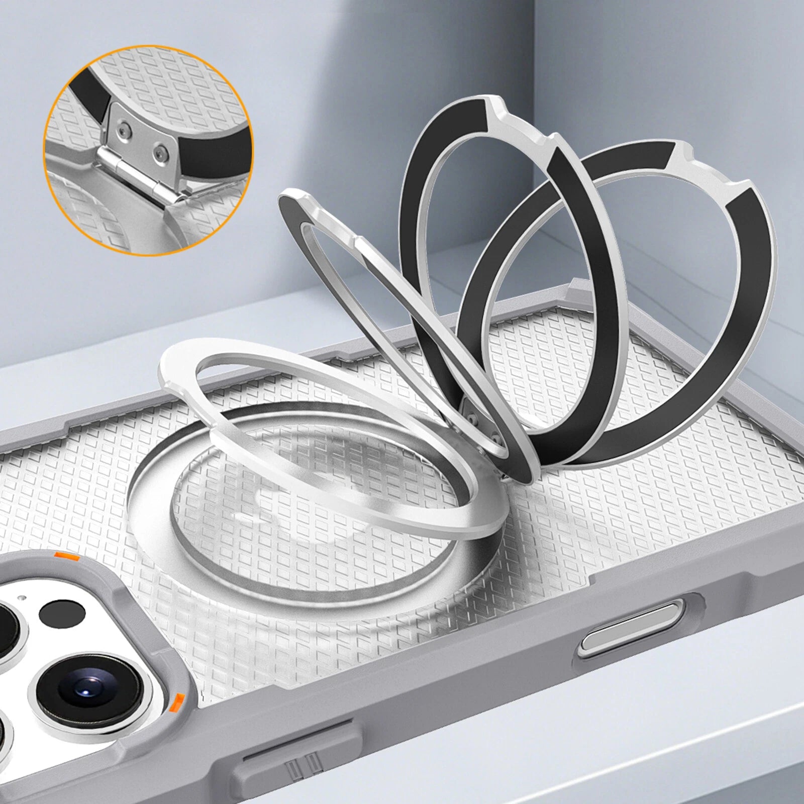 Mag Safe Case for iPhone 17 16 Pro Max 15 14 13 12 11 Shockproof Ring Stand