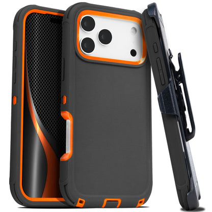 For iPhone 17 Air 16 15 14 Plus Pro Max Case Shockproof Rugged Heavy Duty Clip