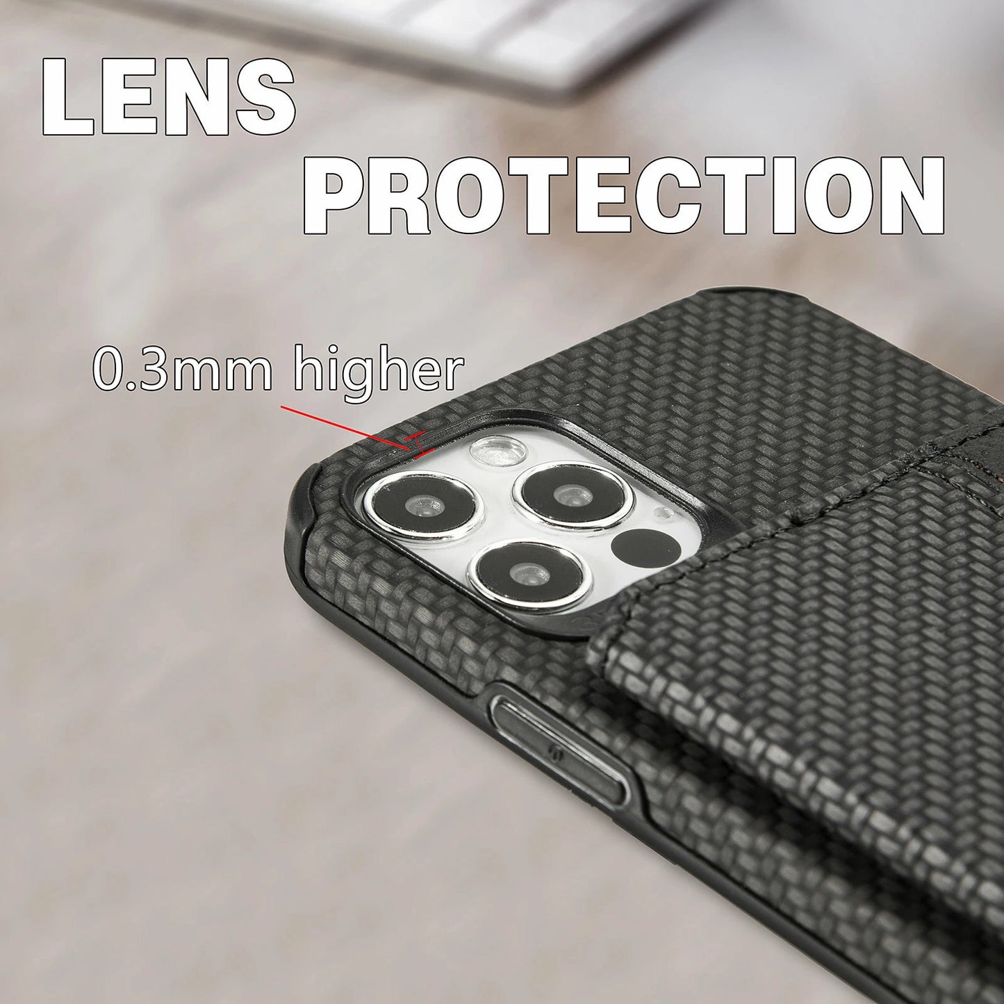 Magnetic Flip Wallet Card Holder Case For iPhone 14 15 16 17 Pro Max 13 12 11 7