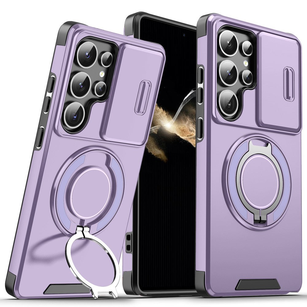 For Samsung Galaxy S25 Ultra Edge S22 S23 FE S24 Plus Magnetic Ring Phone Case