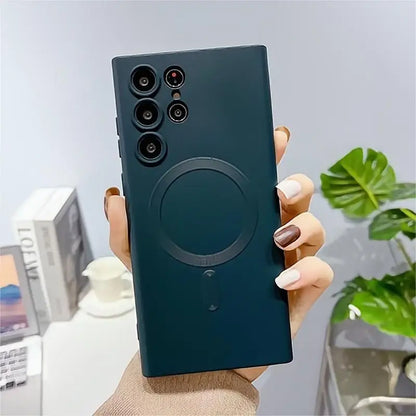 For Samsung Galaxy S25 S23 S24 Ultra S22 S21 Mag Safe Magnetic Case Lens Cover