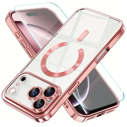 Shockproof iPhone 17 Pro Max / 17 Air / 16 Case + Tempered Glass Bundle