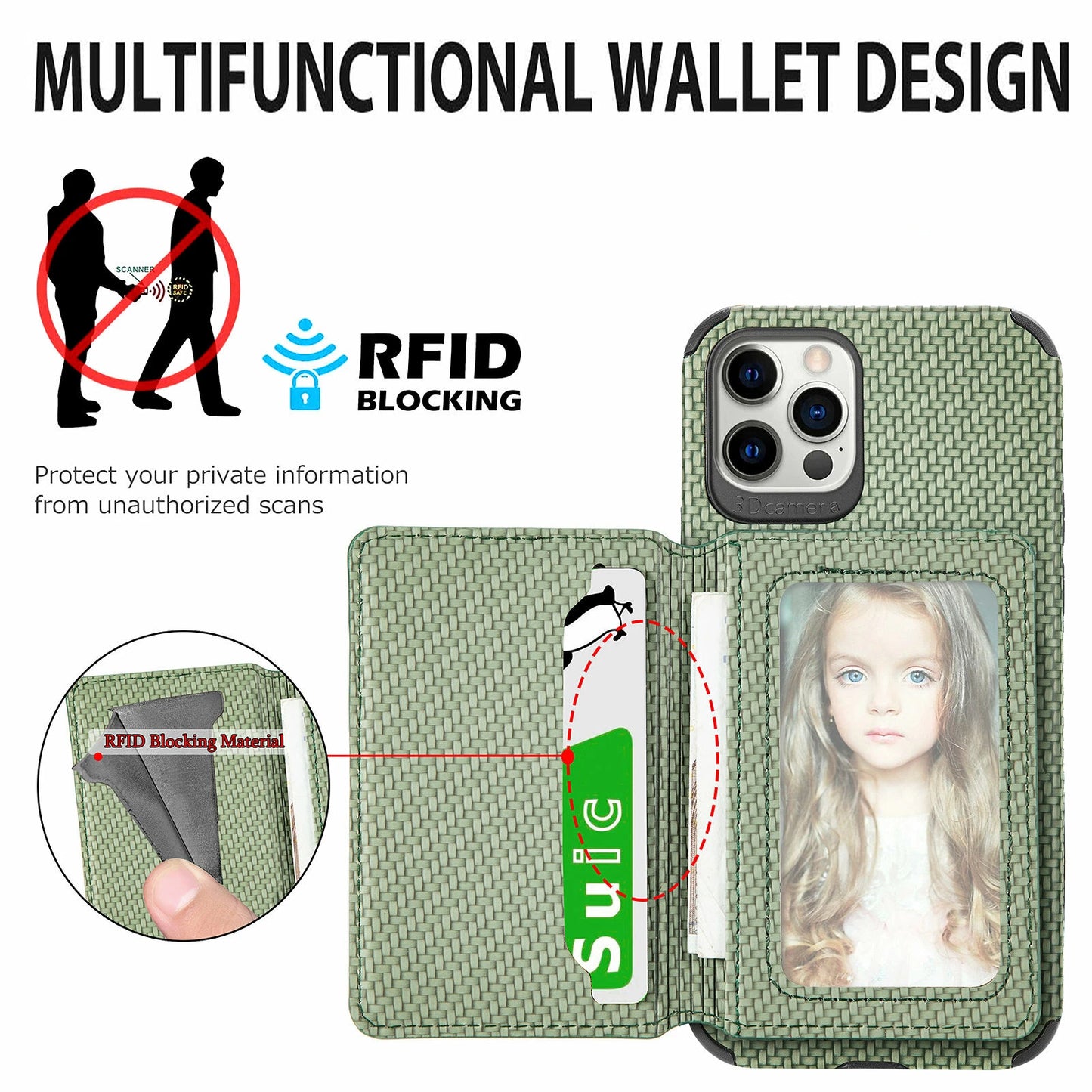 Magnetic Flip Wallet Card Holder Case For iPhone 14 15 16 17 Pro Max 13 12 11 7