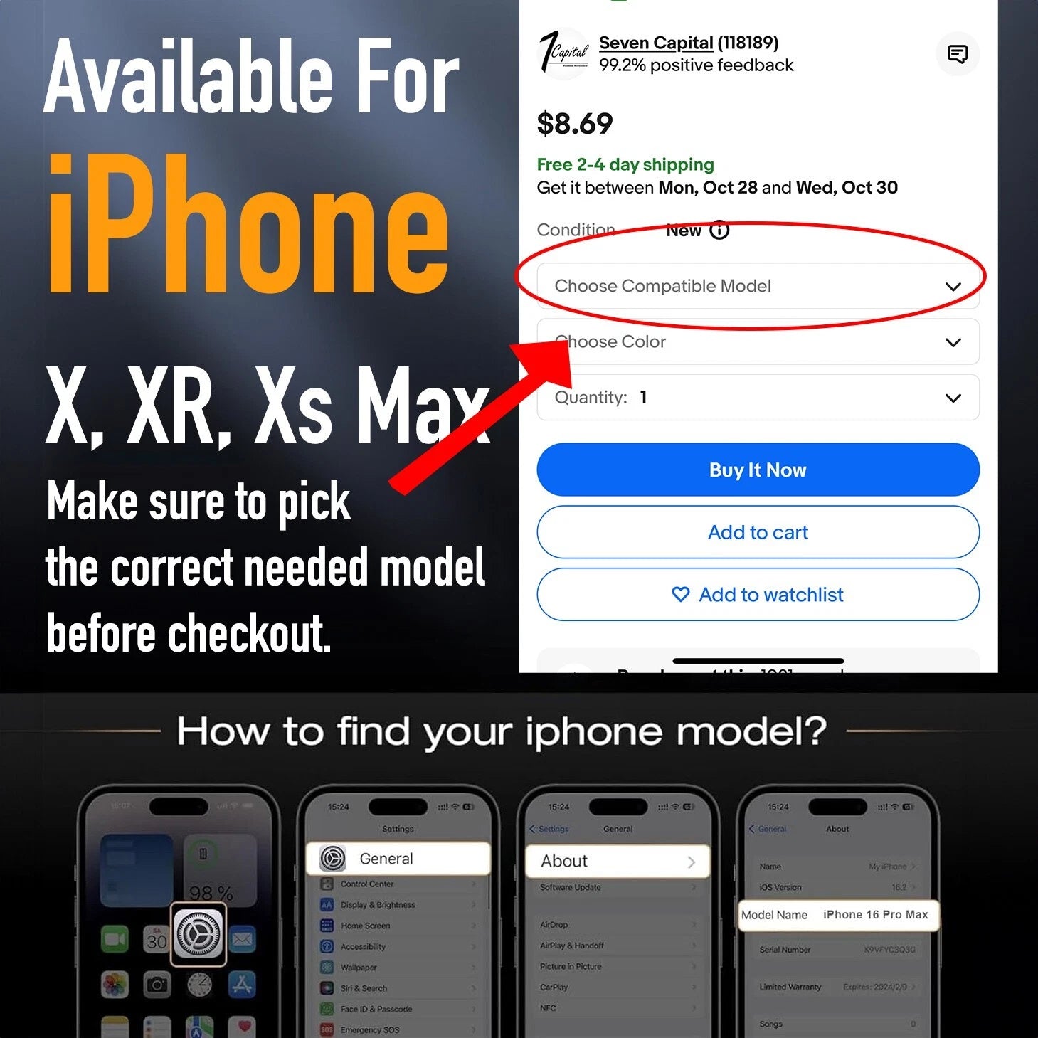 For Apple iPhone X XR XS Max 10 Shockproof Protective Rugged Hard Cover Case