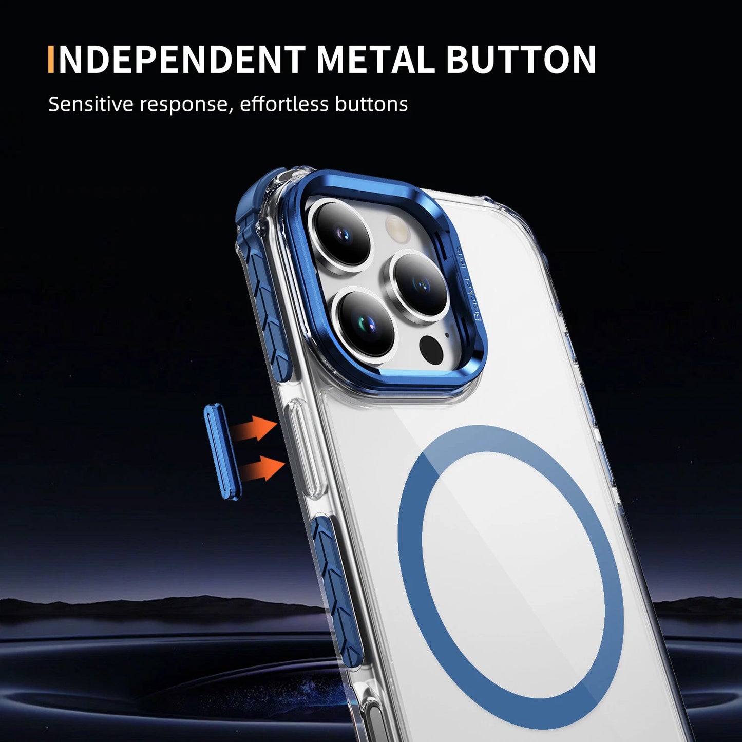 Shockproof Camera Stand Mag Safe Case For iPhone 17 16 15 14 Plus 13 12 Pro Max