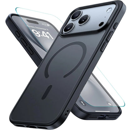 For iPhone 17 Pro Max Case 17 Pro Phone Cover 16 Shockproof +Tempered Glass