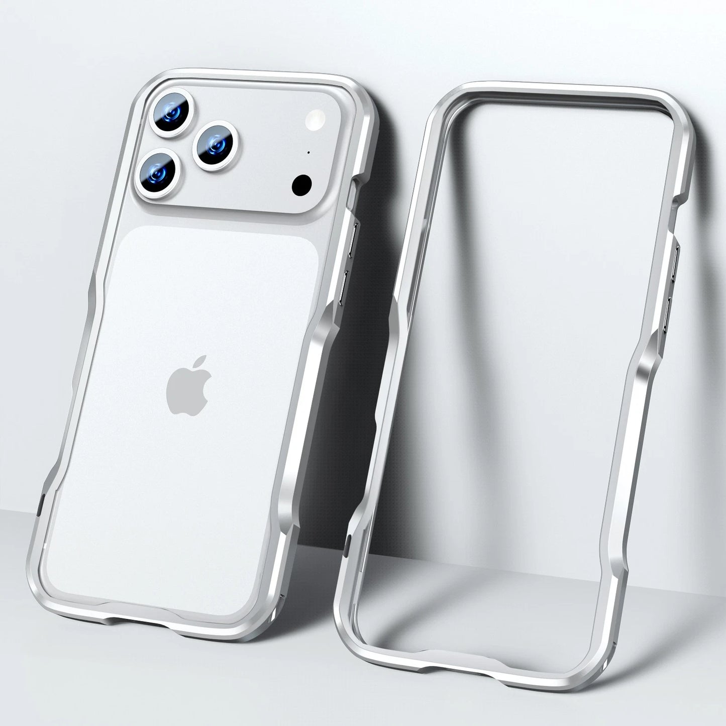 For iPhone 17 Pro Max 16e 16 15 14 13 12 Shockproof Metal Aluminum Bumper Case