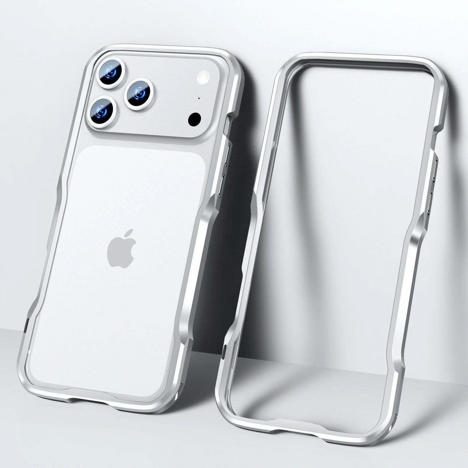 For iPhone 17 Pro Max 16e 16 15 14 13 12 Shockproof Metal Aluminum Bumper Case