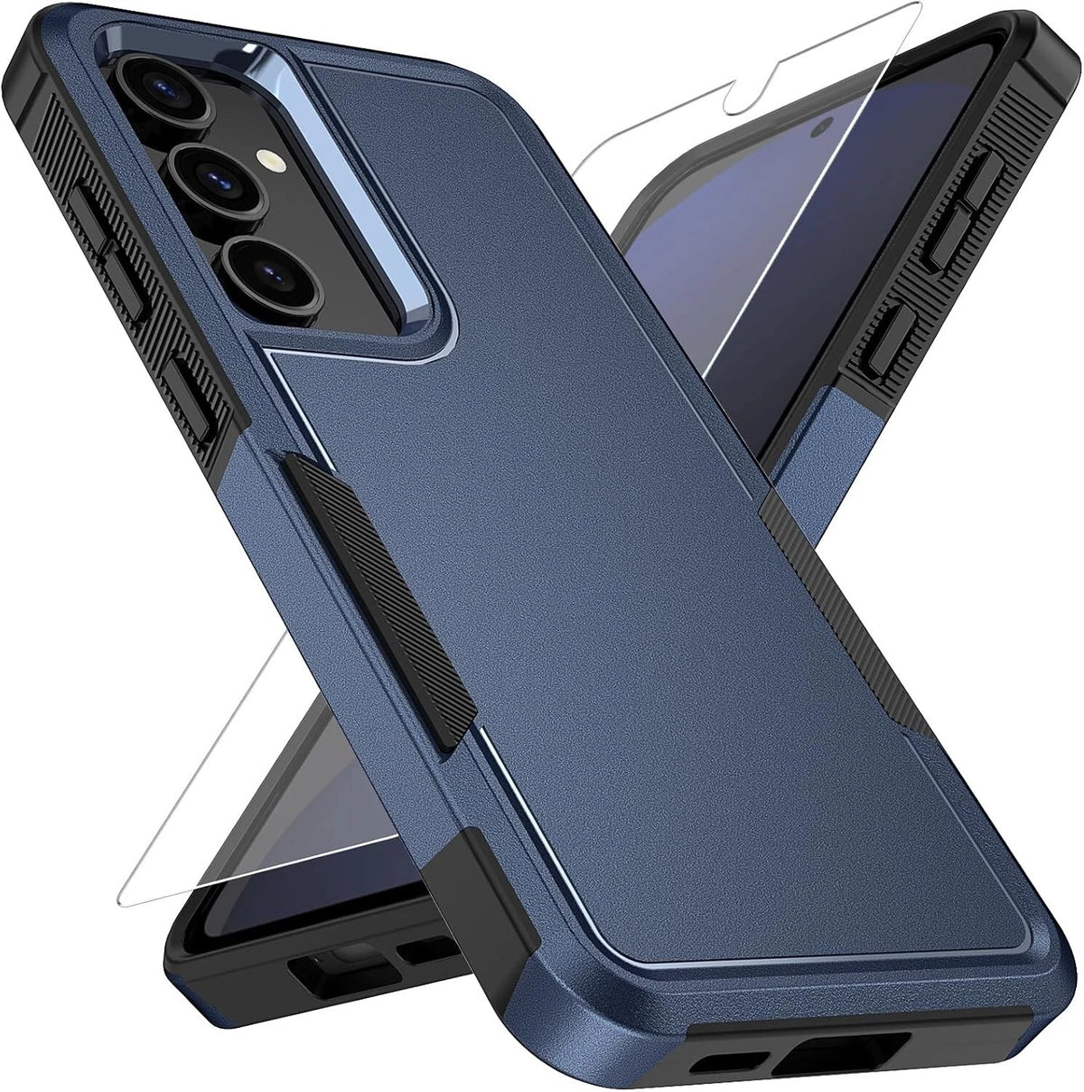 For Samsung Galaxy S25 S25 Plus S25 Ultra Shockproof Case Cover + Tempered Glass