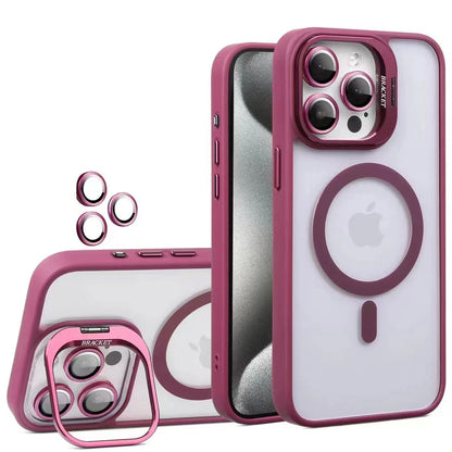 MagSafe Shockproof Case for iPhone 16 15 14 13 Pro Max with Camera Lens Cover Protection