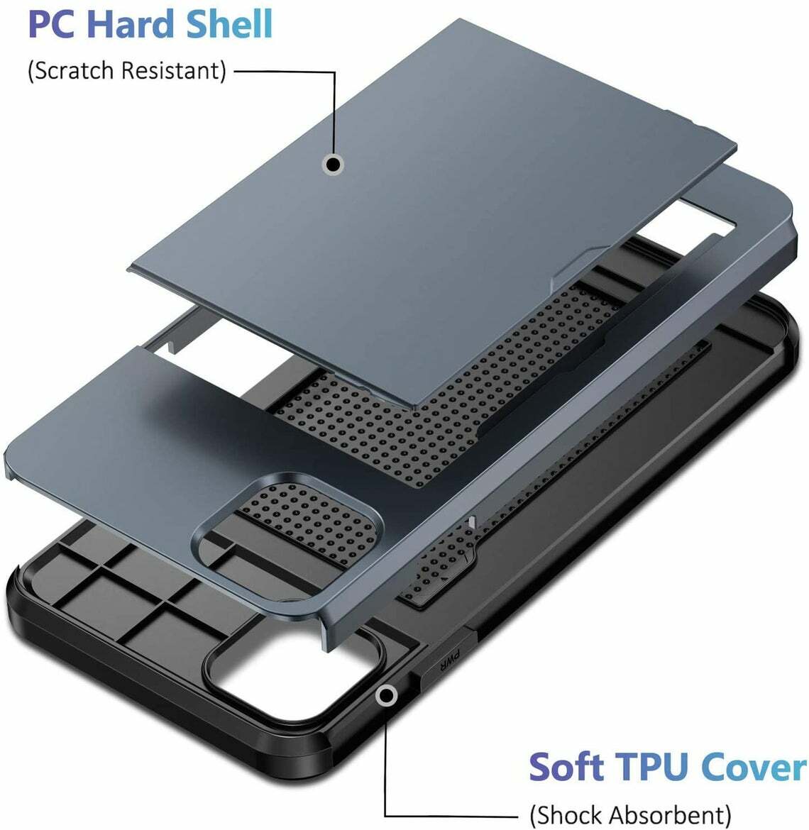For iPhone 17 16 15 14 13 12 11 Pro Max Mini XR Case Cover Wallet Card Holder