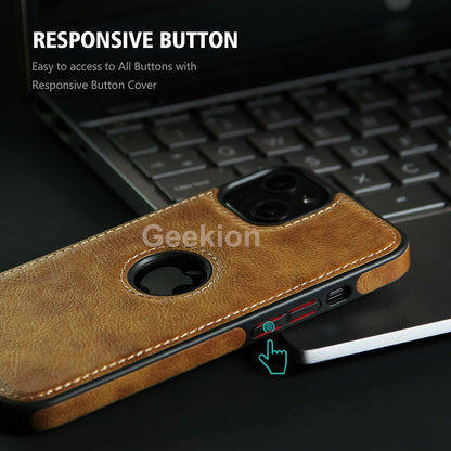 For Apple iPhone 17 16e 15 14 Plus 13 12 11 Pro X Max Case Leather Shockproof