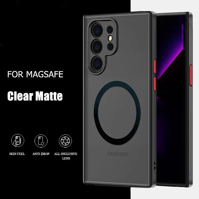 Magnetic Case Camera Cover For Samsung Galaxy S25 S24 S23 S22 S21 S20 Magsafe