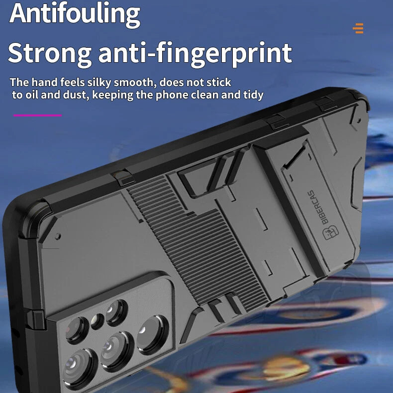 Shockproof Rubber Stand Hybrid Case Cover for Samsung S23 FE S25/S22+/S24 Ultra
