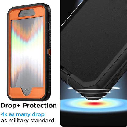 For iPhone SE Case /8/7 Plus/6S Phone Cover Shockproof Heavy Duty + Screen Glass