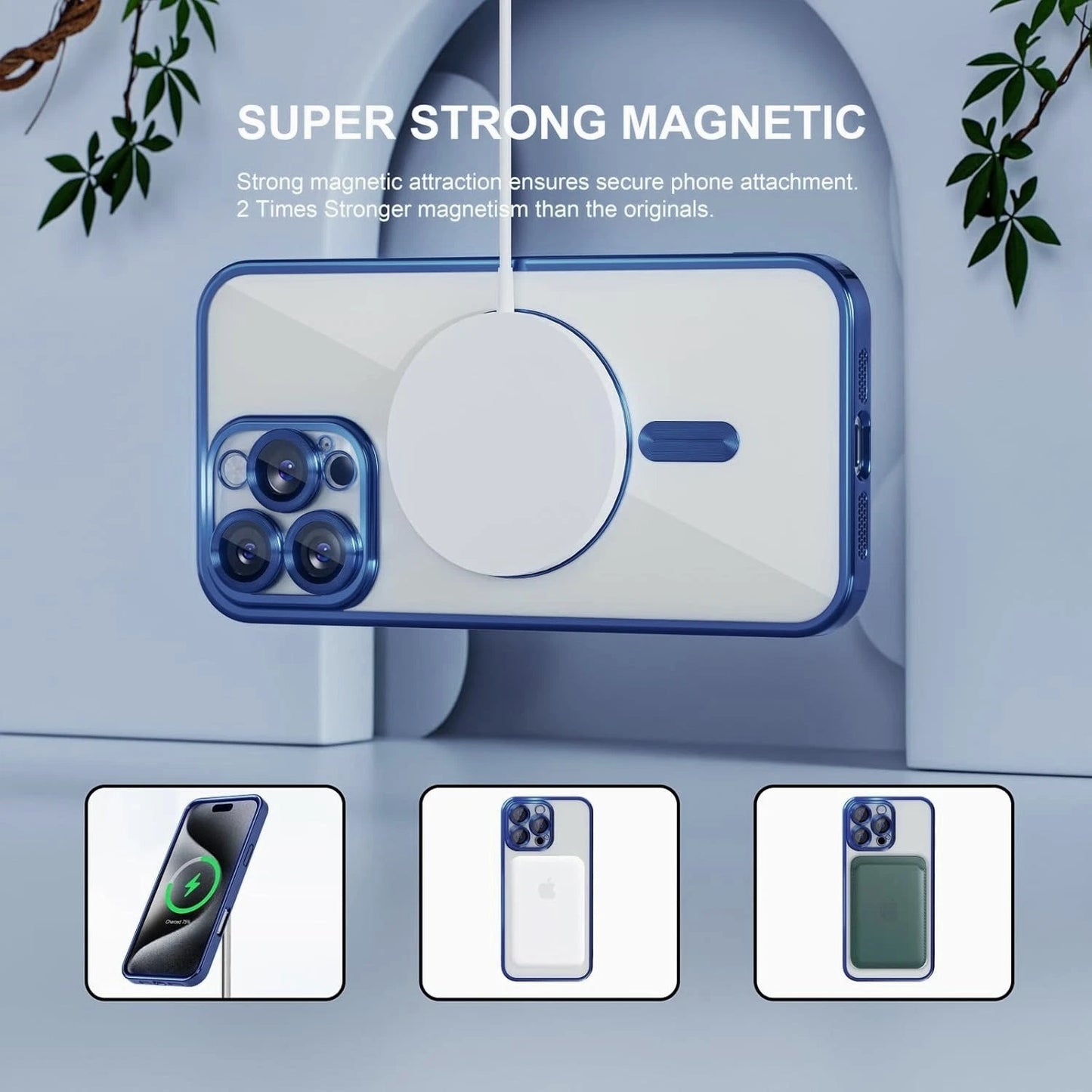 For iPhone 16 Pro Max Case 15 14 13 Phone Cover Shockproof Rugged+Tempered Glass