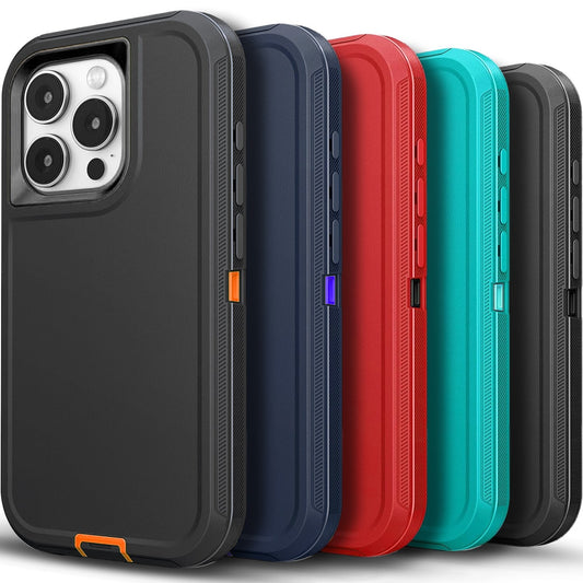 For iPhone 16 Pro Max Case 15/14/13/11 Phone Cover Shockproof + Screen Protector