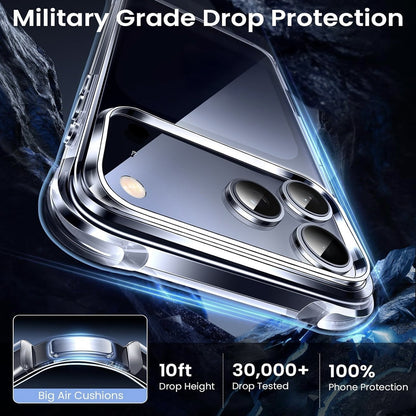 For iPhone 17 Pro Max Case 17 Air Phone Cover Shockproof Rugged + Tempered Glass