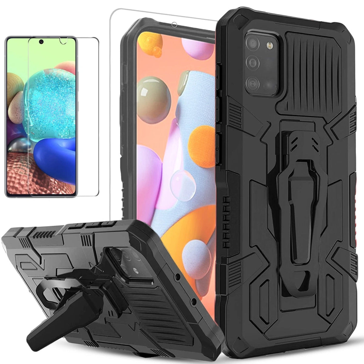 For Samsung Galaxy S20 FE 5G Case /Ultra/Plus Phone Cover +Tempered Glass Screen