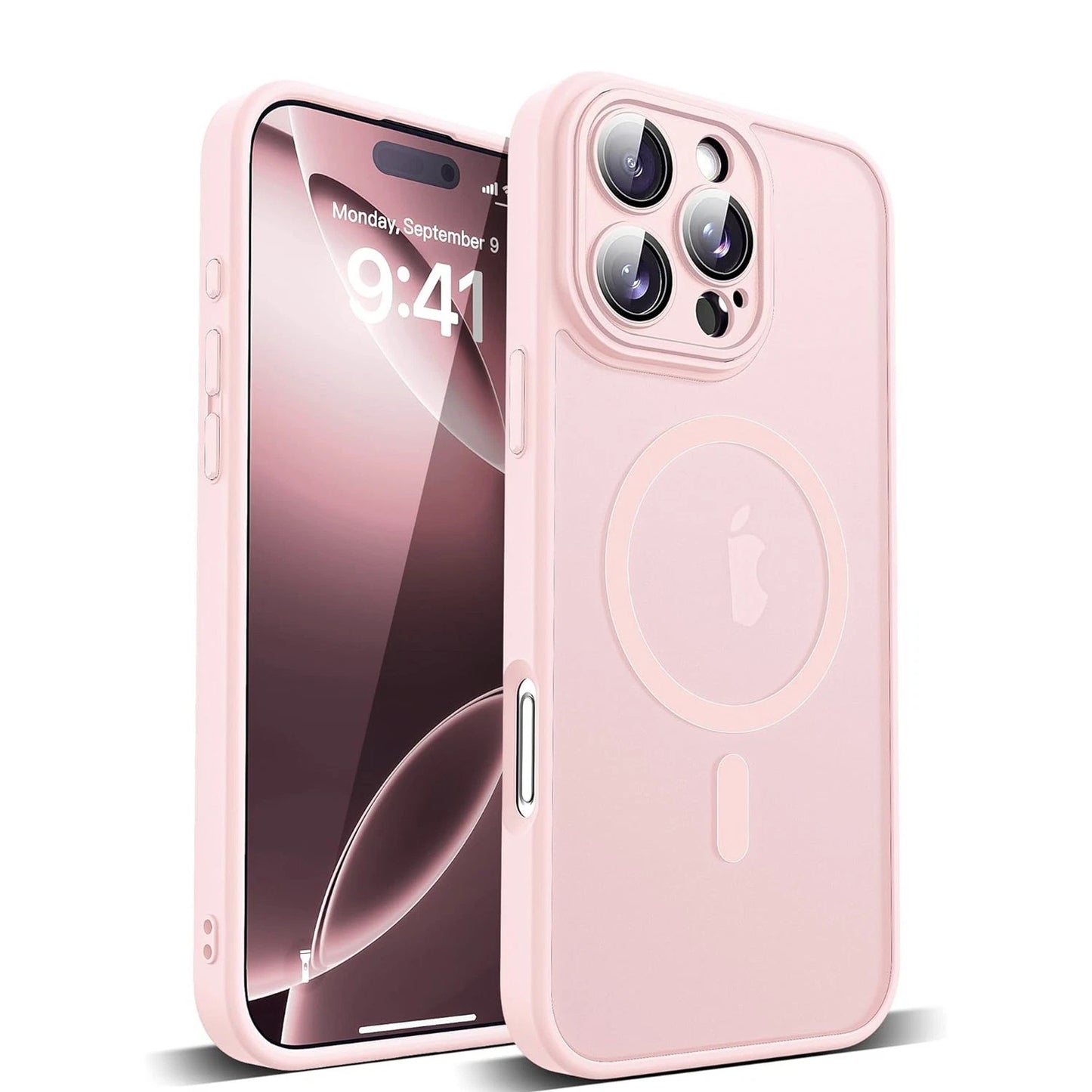 Shockproof iPhone Case with Sliding Lens Cover for iPhone 16 15 14 Pro Max - Includes 2 Screen Protectors