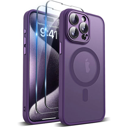 Shockproof Case For iPhone 16 15 14 Pro Max 13 12 11 Lens Cover+2 Tempered Glass