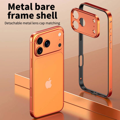 For iPhone 17 Pro Max Air 16 15 14 13 Metal Slim Bumper Case W/ Lens Protector
