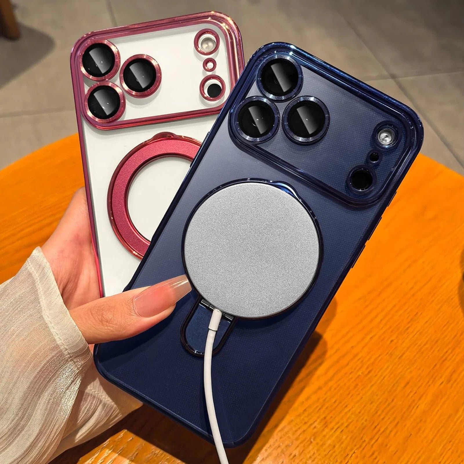 Shockproof Mag Safe Case For iPhone 17 Pro Max Air Kickstand Camera Lens Cover