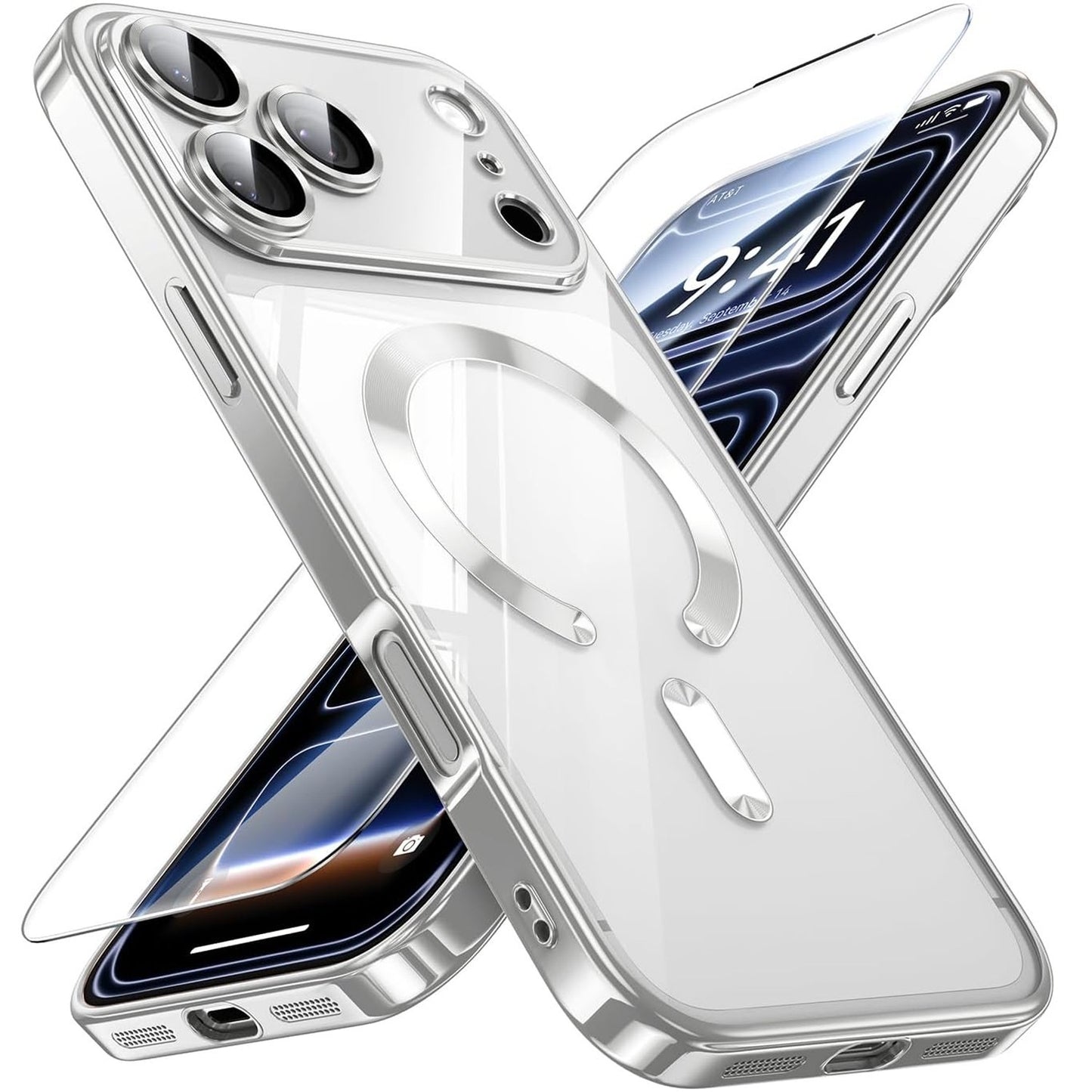 For For iPhone 17 Pro Max 17 Air 16 Case Shockproof Phone Cover + Tempered Glass