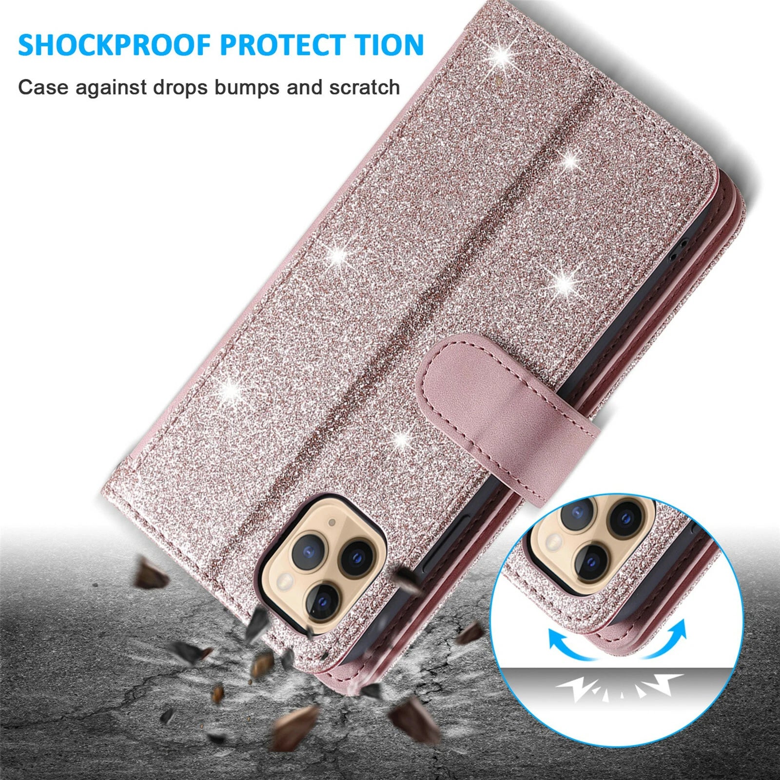 Zipper Leather Wallet Case For iPhone 16 15 17 Pro Max 14 13 12 11 Flip Cover