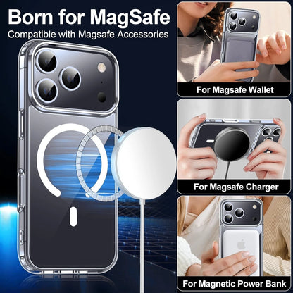 For iPhone 17 Pro Max Case 17 Pro Phone Cover 16 Shockproof +Tempered Glass