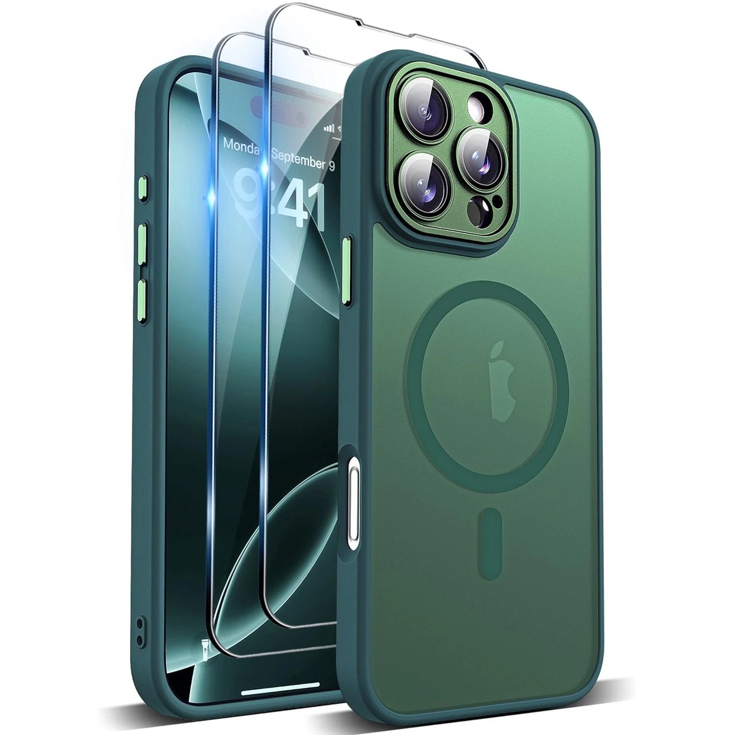 Shockproof Case For iPhone 16 15 14 Pro Max 13 12 11 Lens Cover+2 Tempered Glass