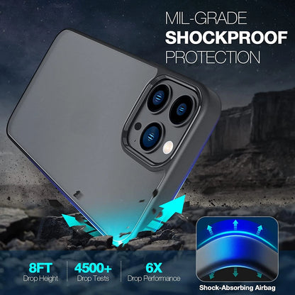 For iPhone 17 Pro Max Case 17 Pro 16 15 14 13 12 11 Phone Cover + Tempered Glass