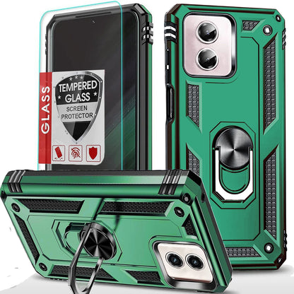 For Motorola Moto G 2025 Case/5G 2024/2023/2022 Phone Cover + Tempered Glass
