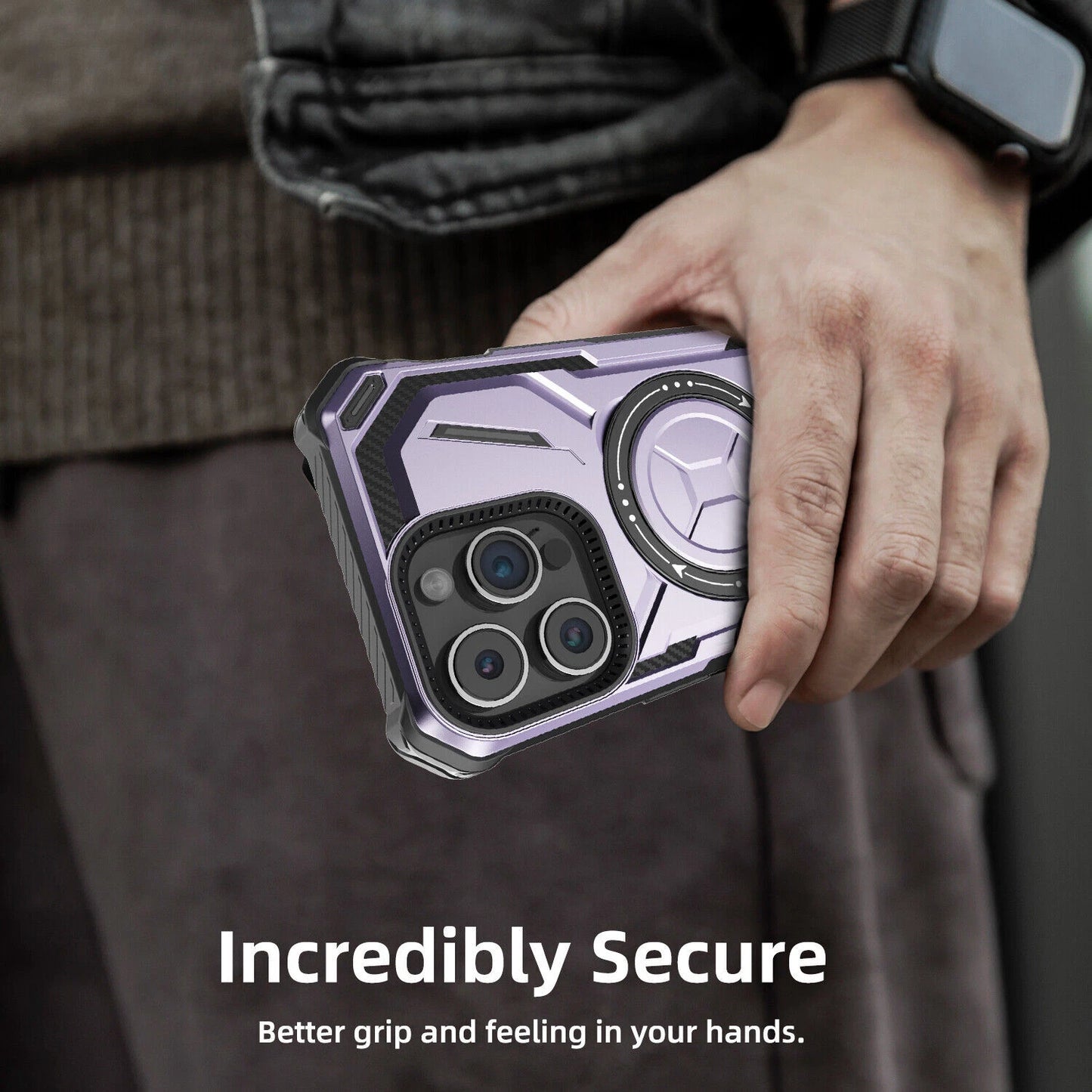 For iPhone 16 Pro Max 15 14 13 12 11 Heavy Duty Defender Case Belt Clip Holster