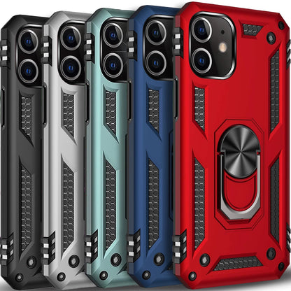 For iPhone 12 Case /12 Pro Max/Mini/ Phone Cover Shockproof Stand + Glass Screen