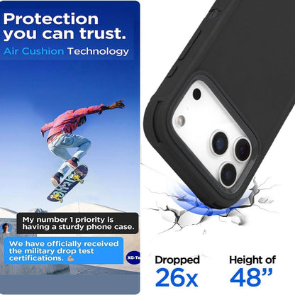 For iPhone 17 Air 16 15 14 Plus Pro Max Case Shockproof Rugged Heavy Duty Clip