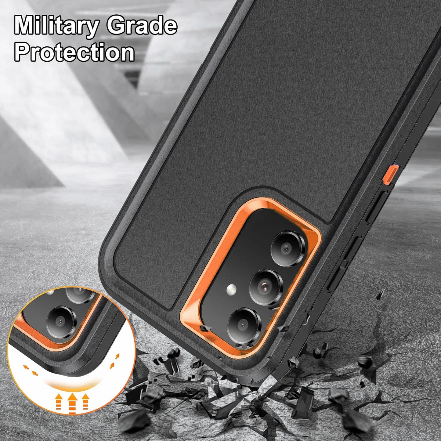 For Samsung Galaxy A17 5G Case A16 5G Phone Cover A15 A14 A03S A32 +Screen Glass