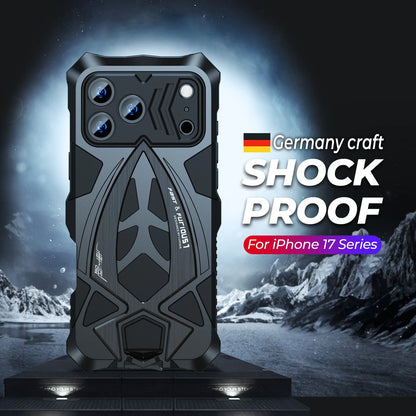 Shockproof Armor Metal Phone Case For iPhone 17 Pro Max Heavy Duty Full Cover