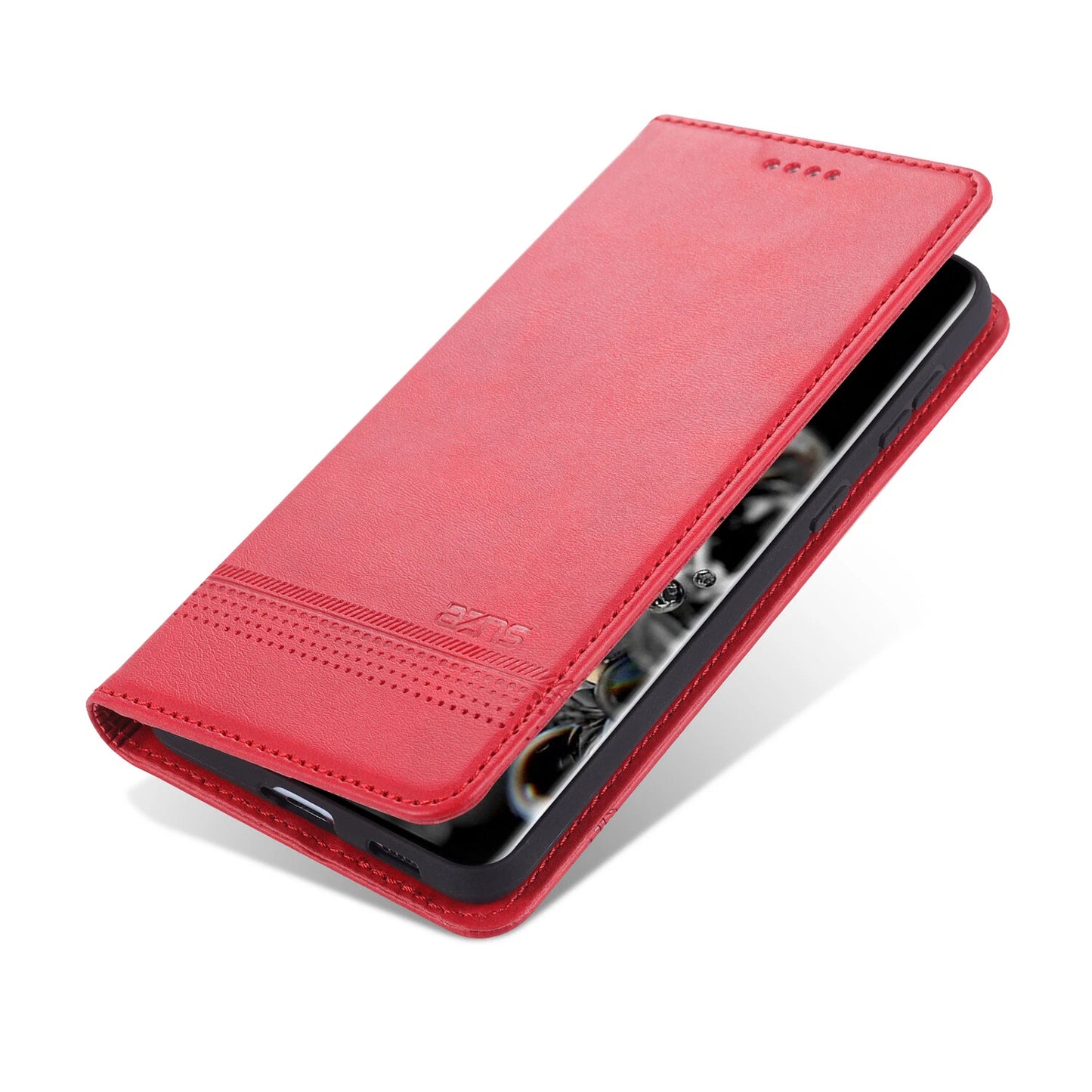 Samsung Galaxy S24 Ultra Leather Wallet Case with Card Holder - Protective Flip Cover for S25 S23 S22