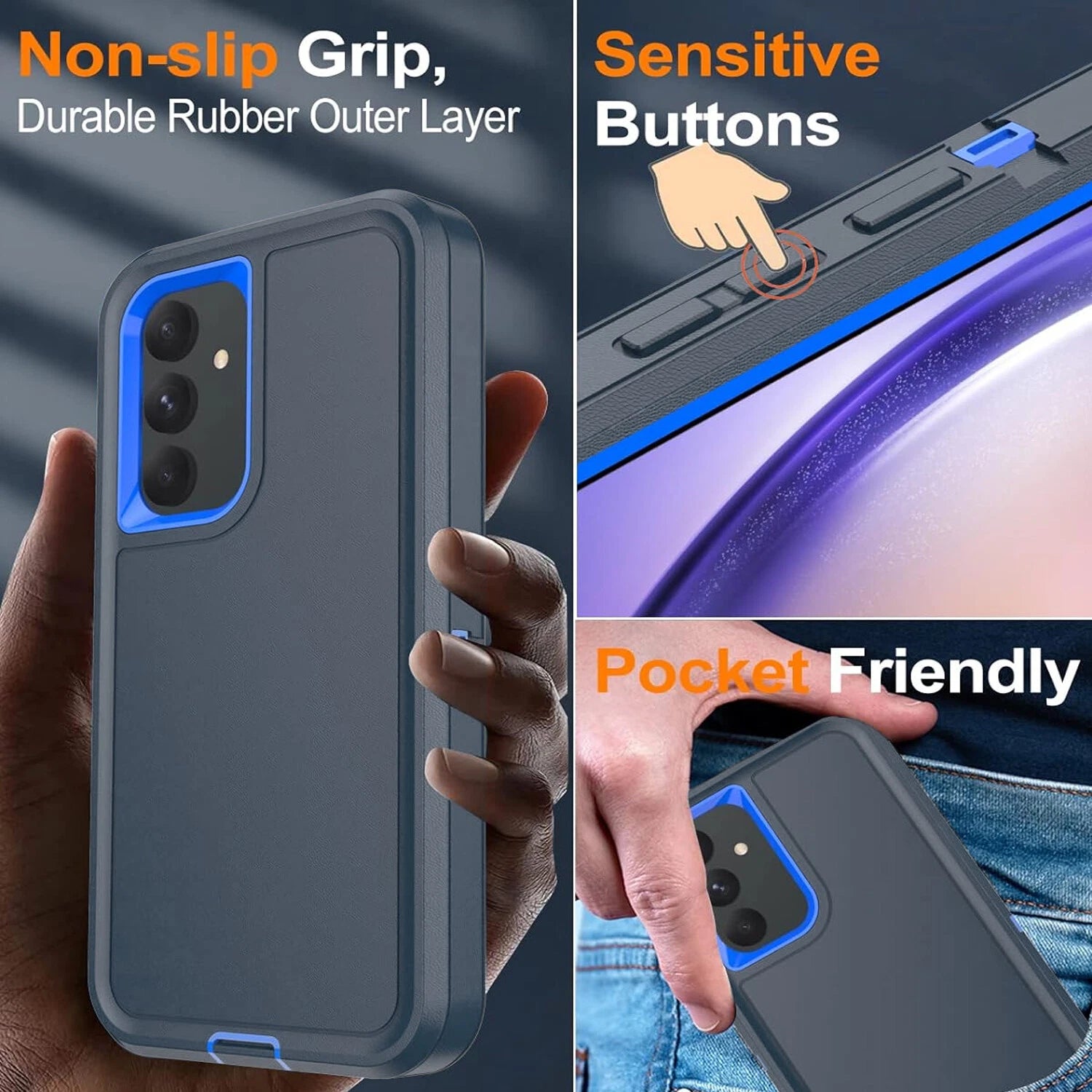 For Samsung Galaxy A17 5G Case A16 5G Phone Cover A15 A14 A03S A32 +Screen Glass