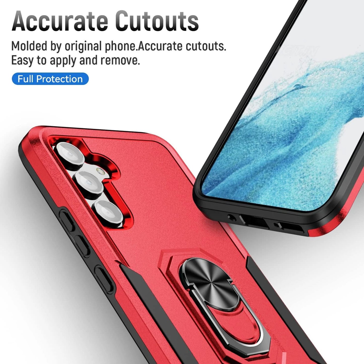 For Samsung Galaxy A16 A15 5G A14 A54 A03S A13 A32 A33 Case Phone Cover + Glass