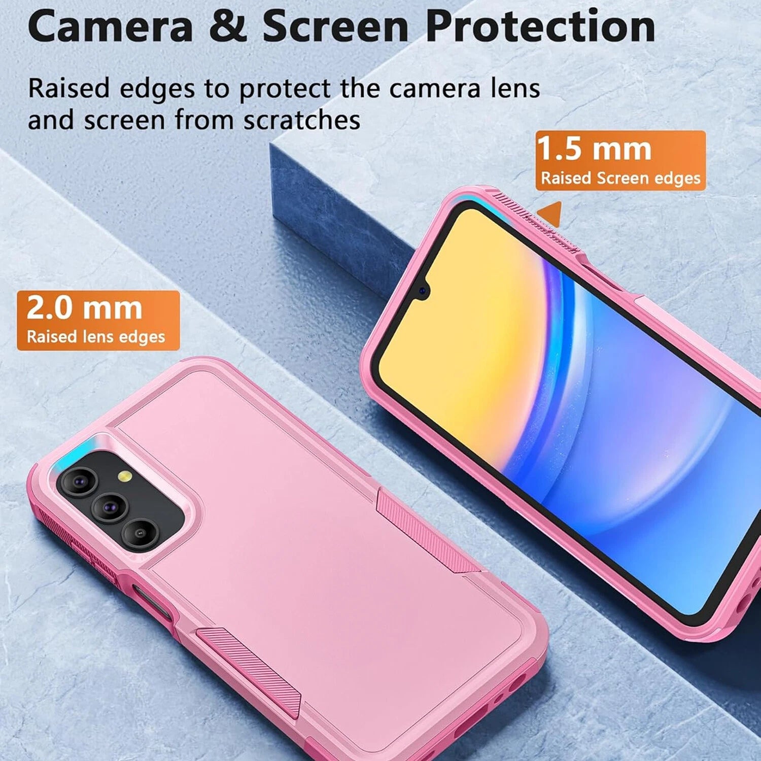 For Samsung Galaxy A16 5G A15 A14 A54 Case Phone Cover Shockproof +Screen Glass