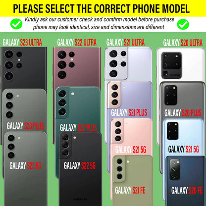 For Samsung Galaxy S25 Ultra S24 S23 FE S22 S21 S20 Case Phone Cover /W Screen