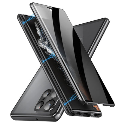 For Samsung Galaxy S25 Ultra S24+ S23 S22 S21 360�� Anti-Spy Magnetic Glass 