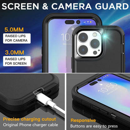 Shockproof Heavy Duty Case For iPhone 17 Air 16 15 14 Plus 13 12 11 Pro Max Cove
