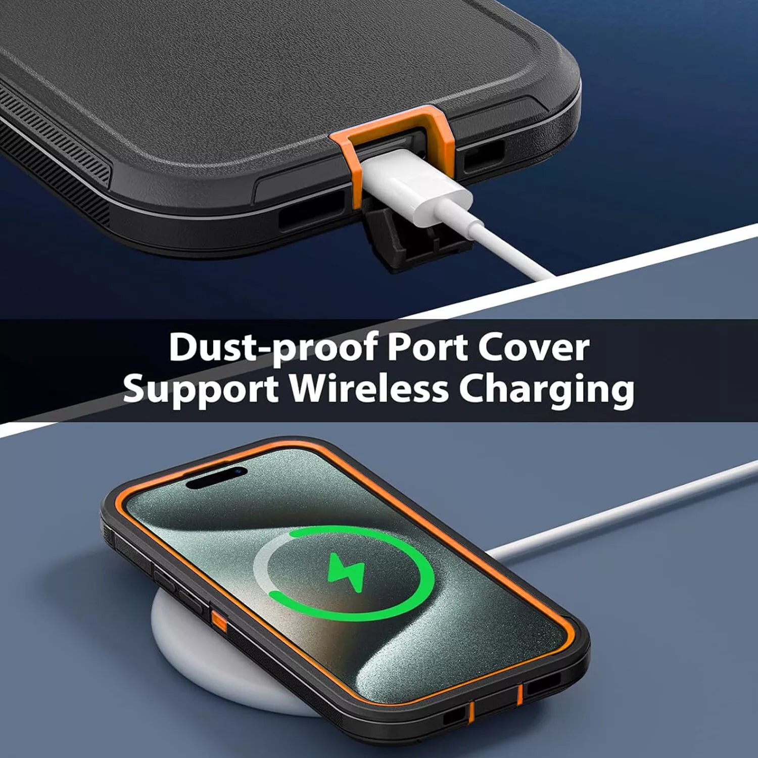 For iPhone 16 Pro Max Case 15/14/13/11 Phone Cover Shockproof + Screen Protector