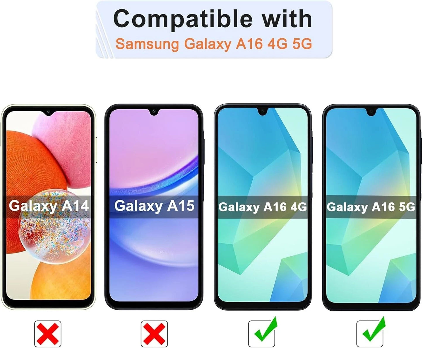 For Samsung Galaxy A16 5G Soft Silicone Case Phone Cover + Tempered Glass
