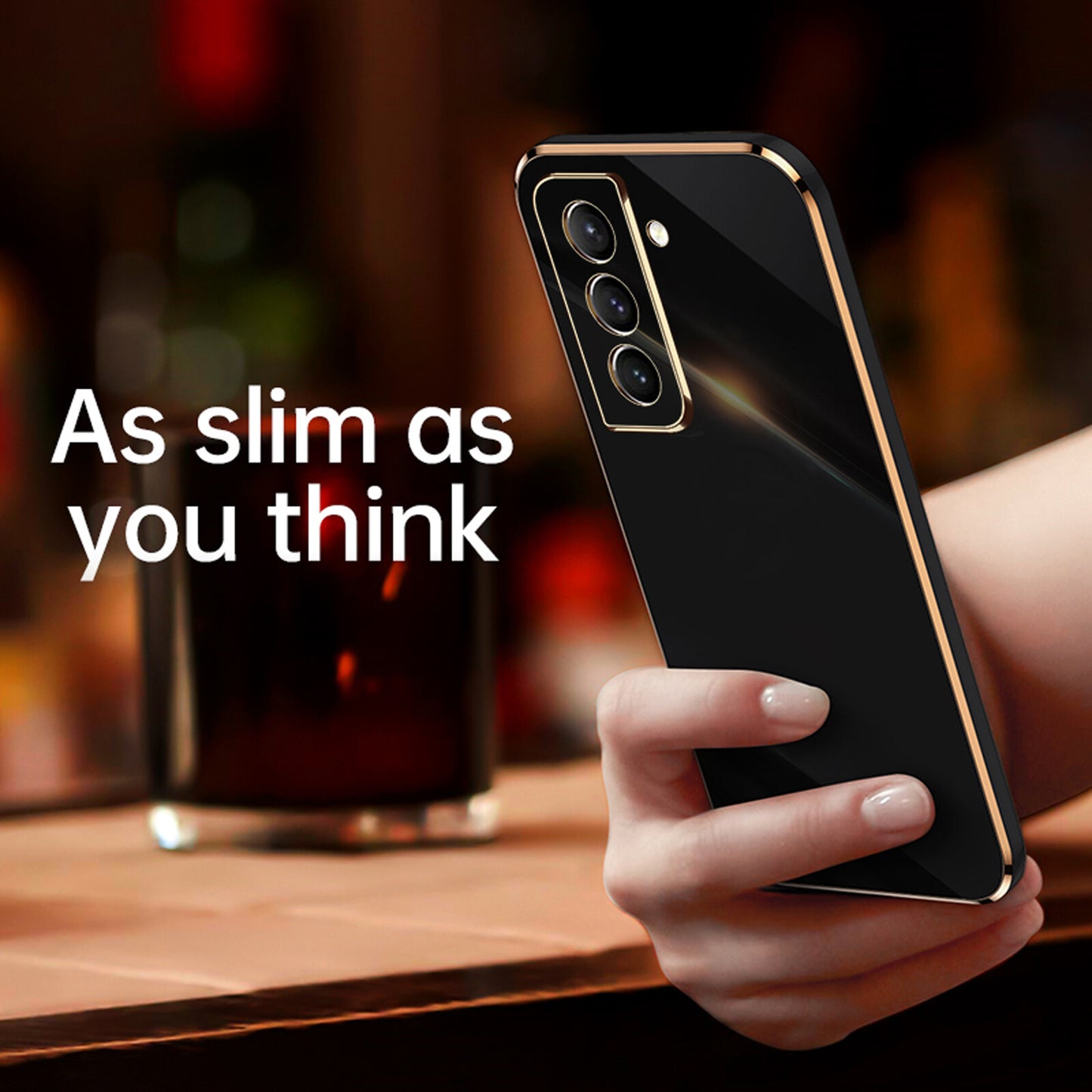 For Samsung S25 Ultra S24 S23 S22 S21 Plating Shockproof Case Ultra Thin Cover