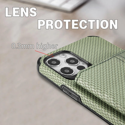 Magnetic Flip Wallet Card Holder Case For iPhone 14 15 16 17 Pro Max 13 12 11 7